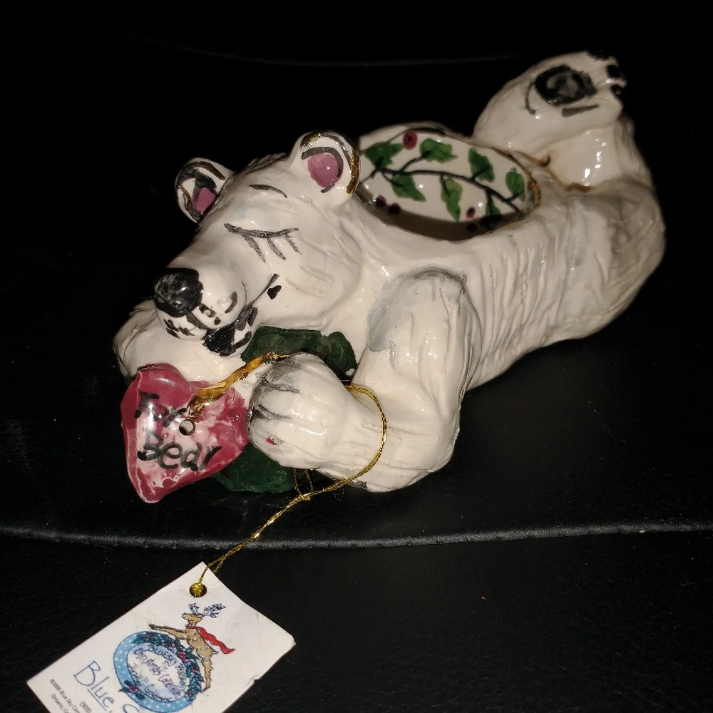 Blue Sky candle holder polar bear - Picture 4 of 6